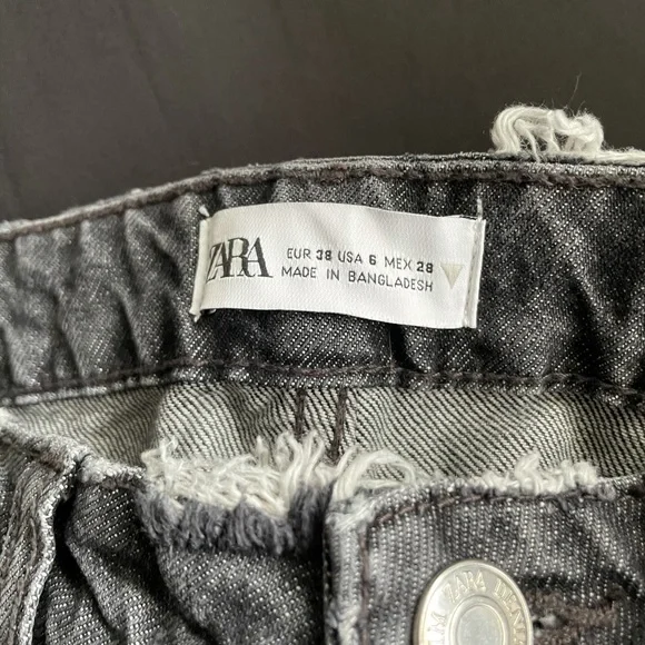 Black Distressed Mom Jeans - Picture 2 of 4